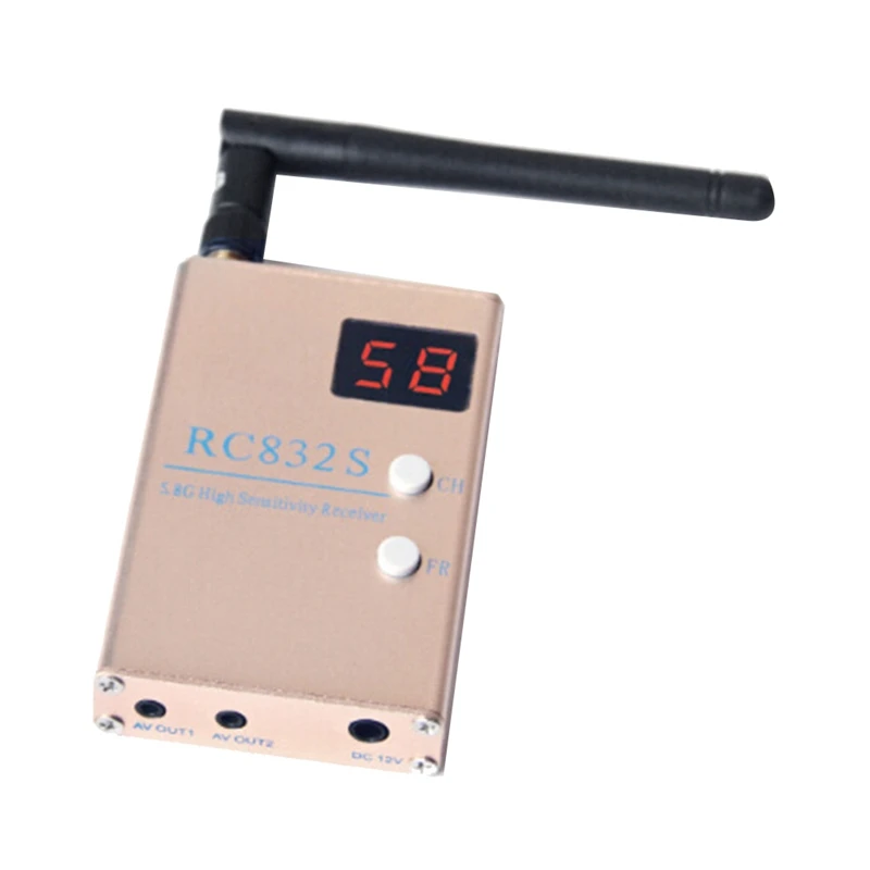 B34B-RC832S FPV 5.8G 48CH Receptor Vídeo Áudio Receptor AV Para Quadcopter F450 S500 S550 RC832