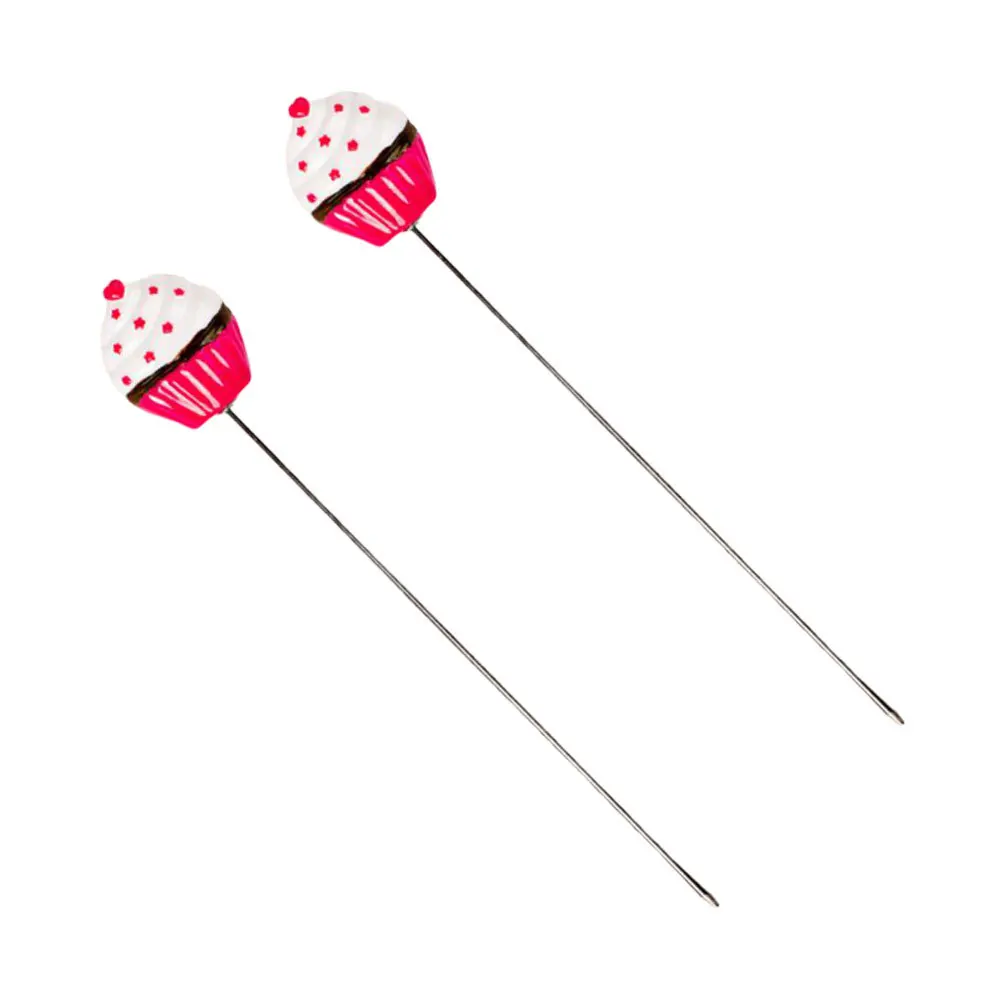 

2 Pcs Baking Tools Cake Test Pin Tester Stainless Steel Biscuit Stirring Rosy Cooking Bread