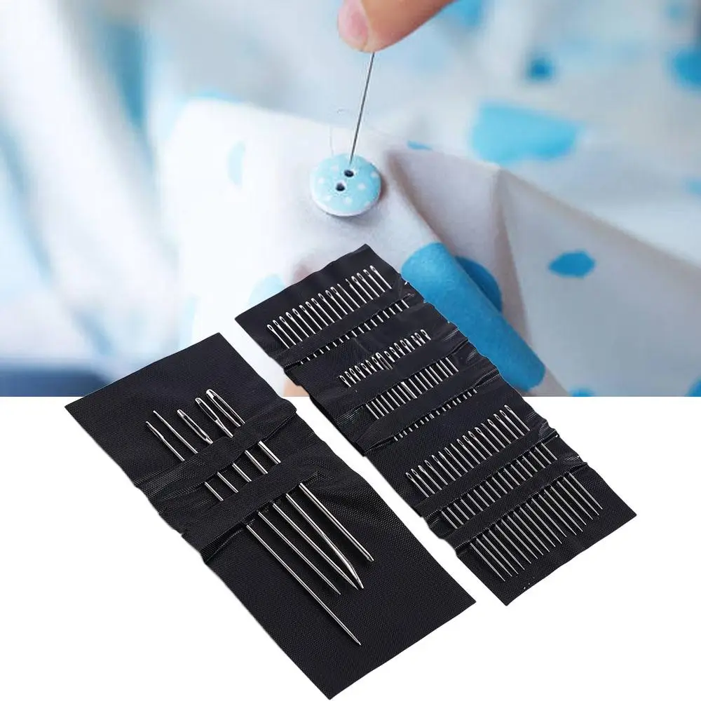 55PCS/Set High Quality Hand Sewing Leather Needle Handmade Different Sizes Home Use Sewing Needle Stainless Steel Large Sewing