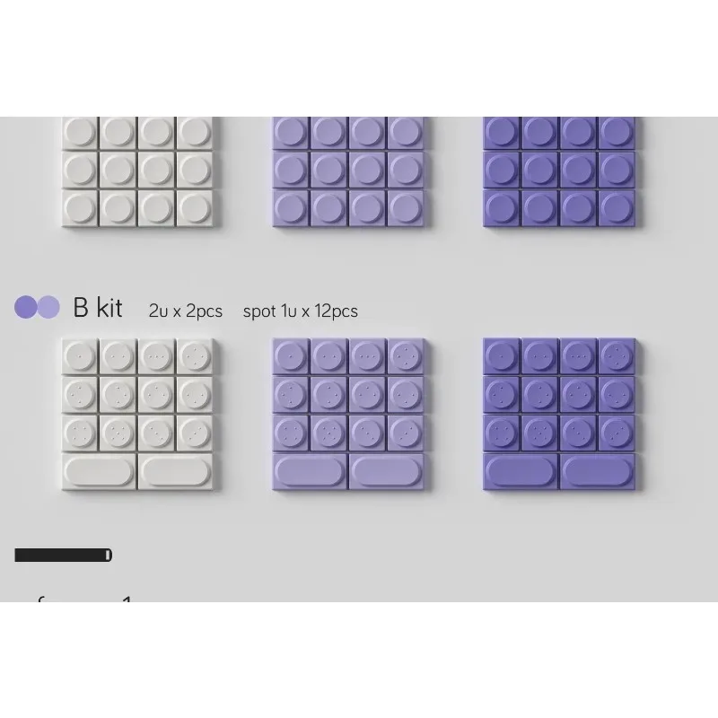 DEADLINE Doys Milkit Taro Keycaps Purple Minimalist Game Custom Mechanical Keyboard Keycaps Thermal Sublimation Toy Keycaps Gift