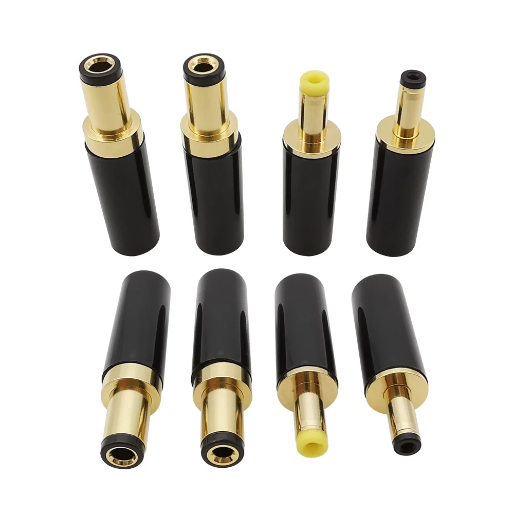 1/2/5Pcs Gold Plated DC Power Plug Connector 5.5x2.1mm/5.5x2.5mm 4.0x1.7mm / 3.5x1.35mm DC Male Plug DIY Welding Output Adapter