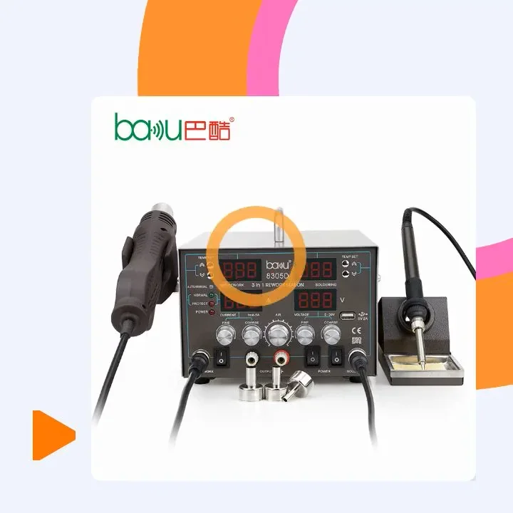 

Hot Selling Reballing Hot Air Rework Soldering Iron Station With Low Price Ba-8305D