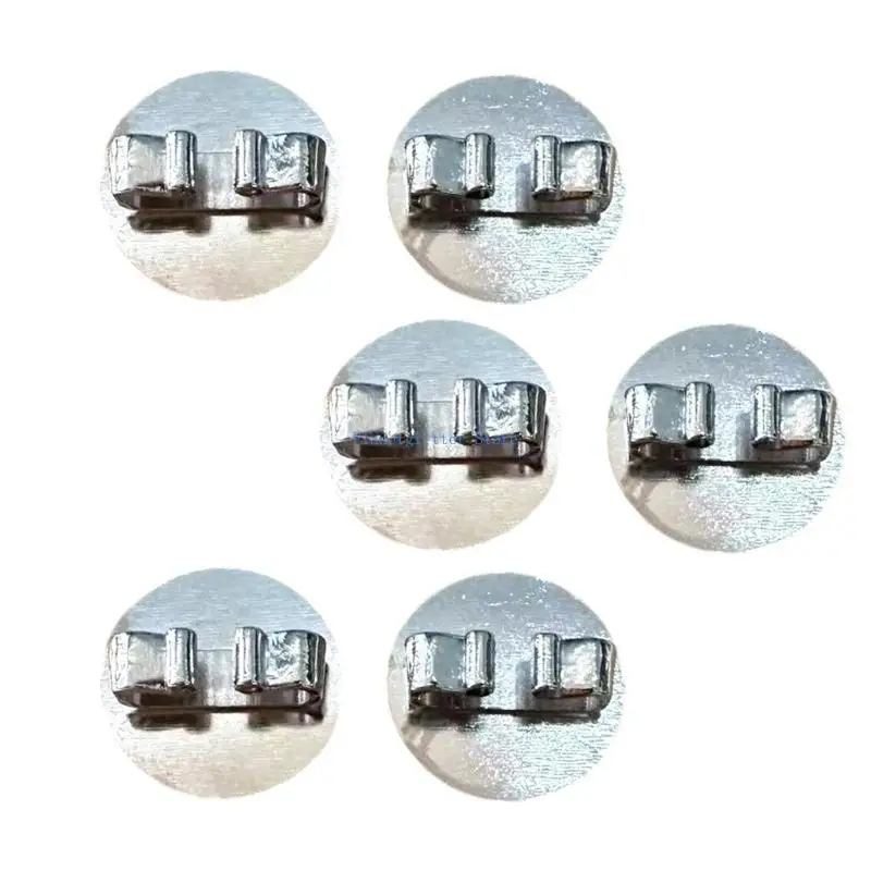

652B 6pcs Retros Round Clip Professional Necktie Handmade Alloys Accessories