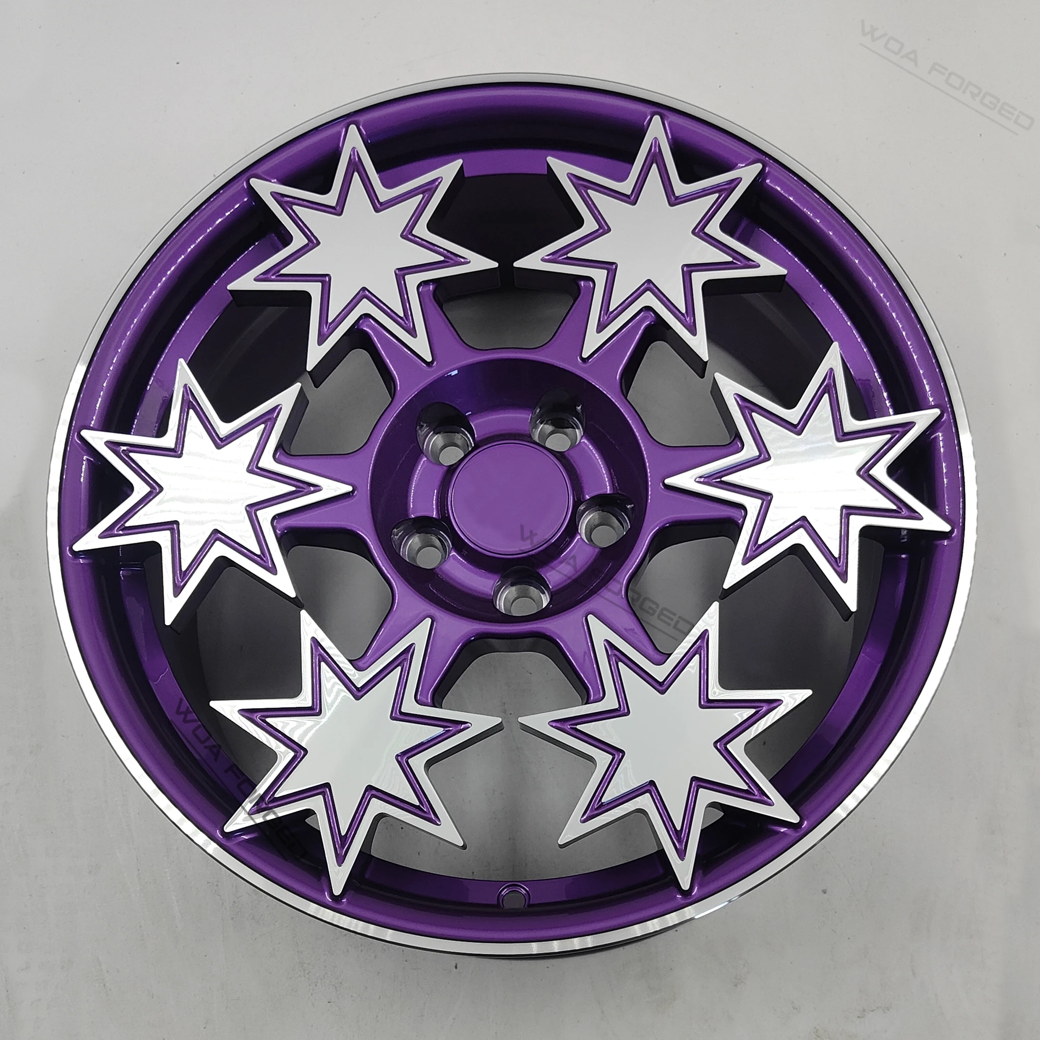 

Customized Forged Wheels 17 18 19 20 21 22 Inch Heart-shaped Snowflake Wheels Bright Black Purple White Custom Color Wholesale