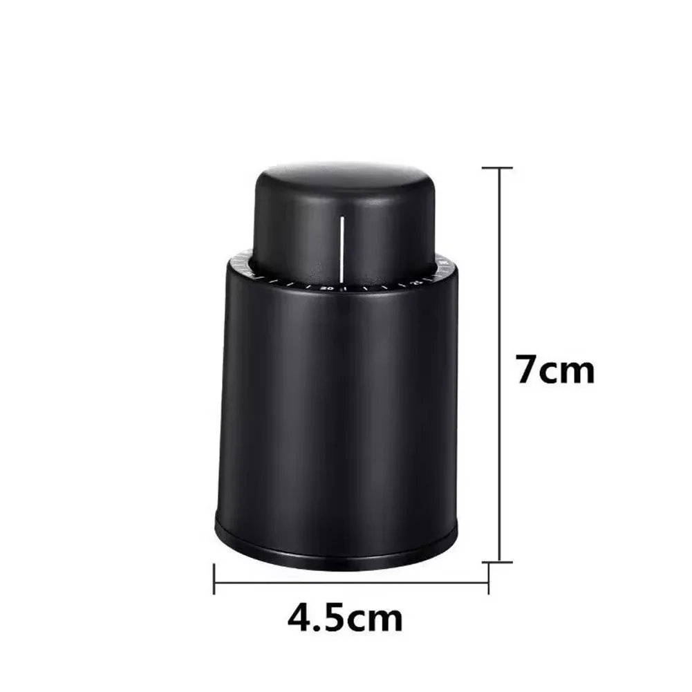 Vacuum Wine Saver Stopper with Integrated Date Ring Lets You Record Bottle Opening Time Maintains Wine Without Refrigeration