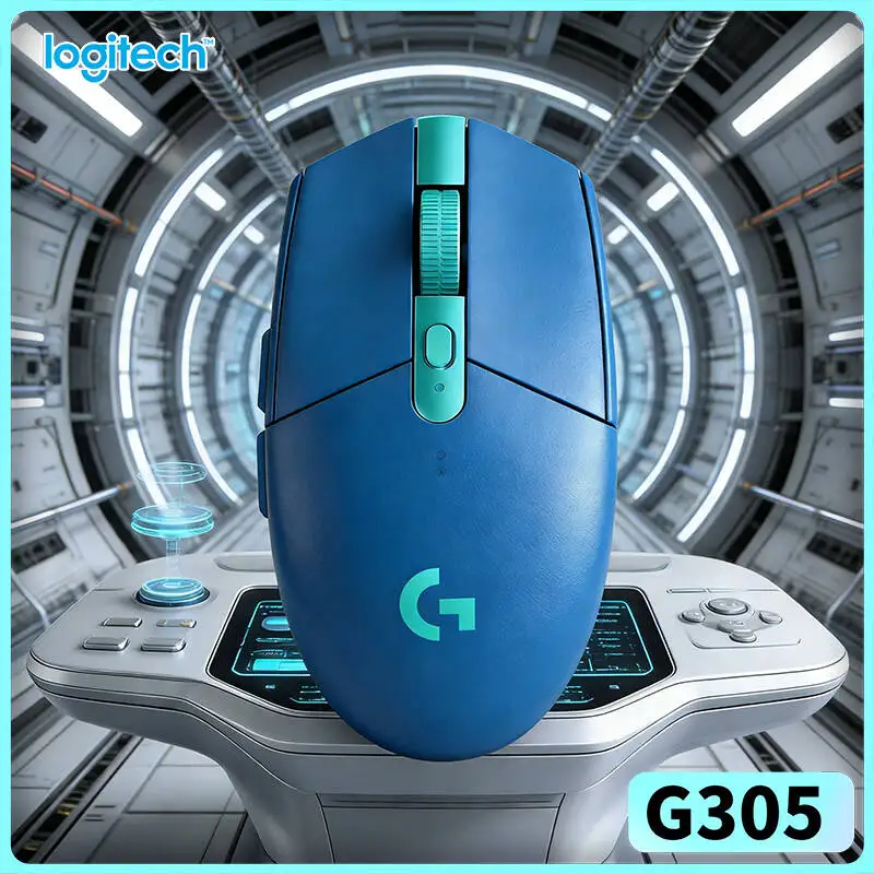 High Precision G305 Wireless Mouse, 12000 DPI HERO Sensor, 6 Programmable Buttons, 250h Battery, Logitech Gaming Mouse