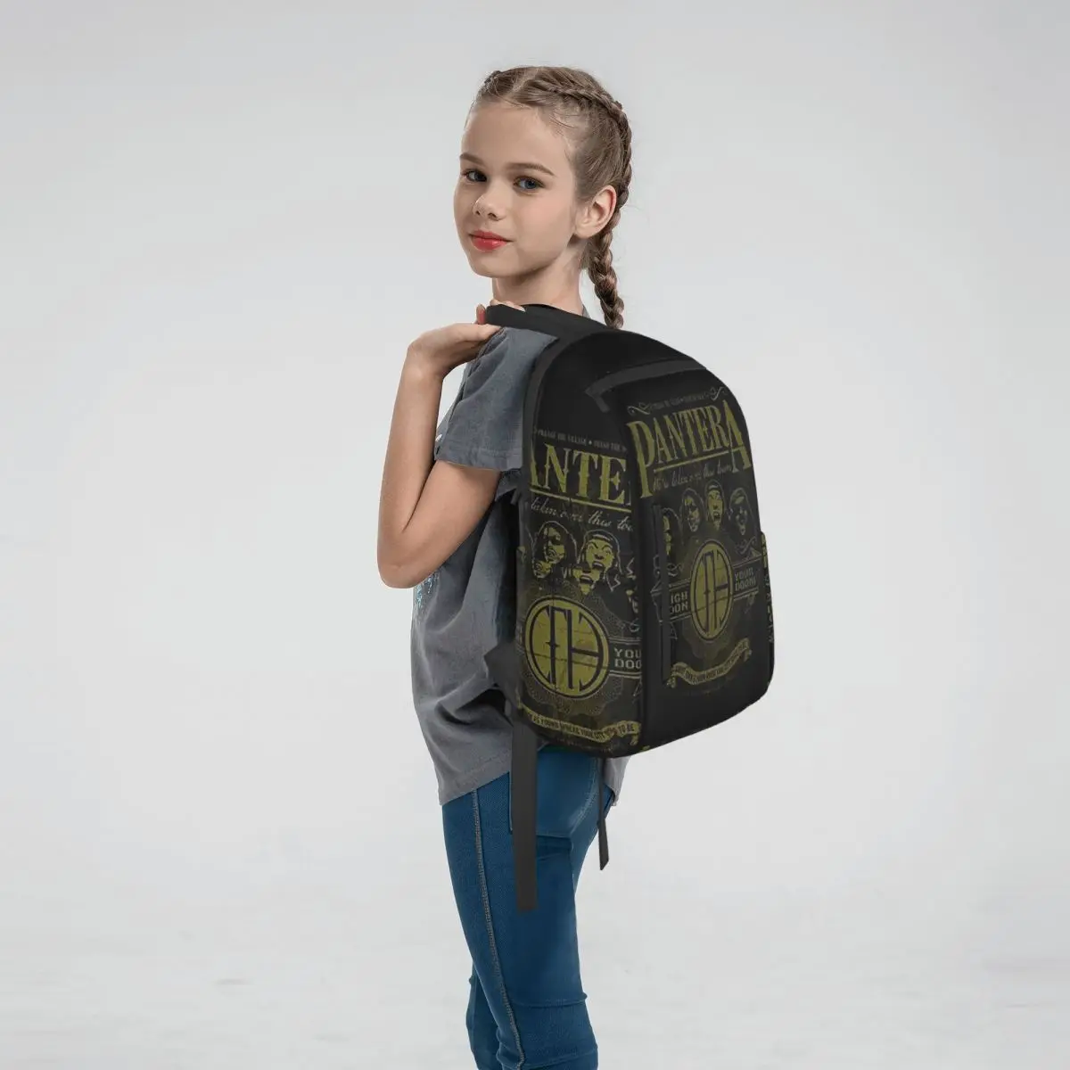 US Pantera Band Dimebag Darrell Poster (13) Backpack Daypack Boys Girls BookBag School Bag Shoulder Bags for Men Women
