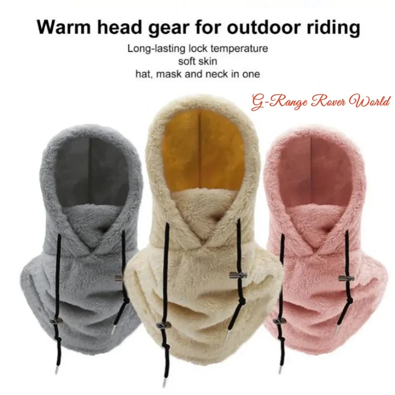 

Polar Fleece Balaclava Mask Windproof Cycling Cap Winter Warm Hood Full Face Head Coverings Beanies Men Women Plush Hats New