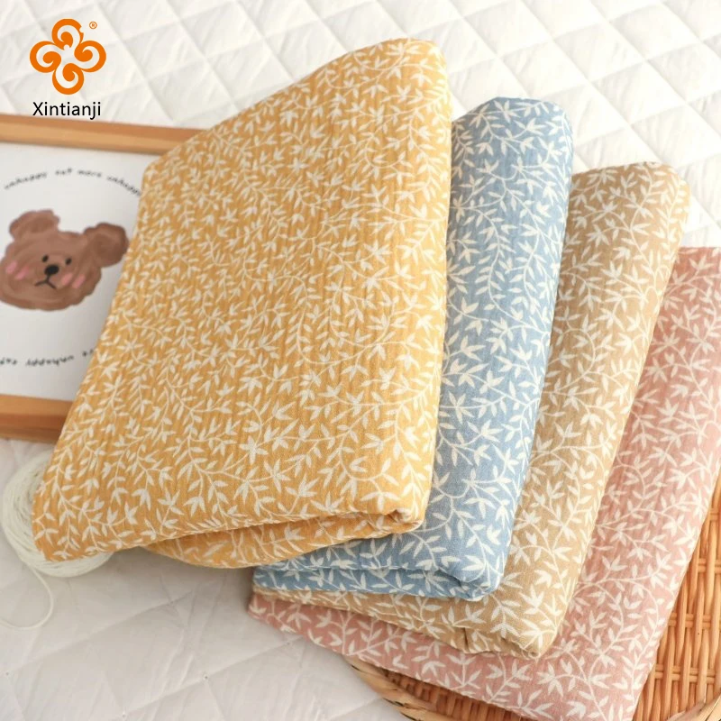 0.5/1/3/5m 100% Cotton Gauze Fabric Double Layer Soft for Children Bedding,Loungewear,Breathable Skin-Friendly DIY Sewing Craft