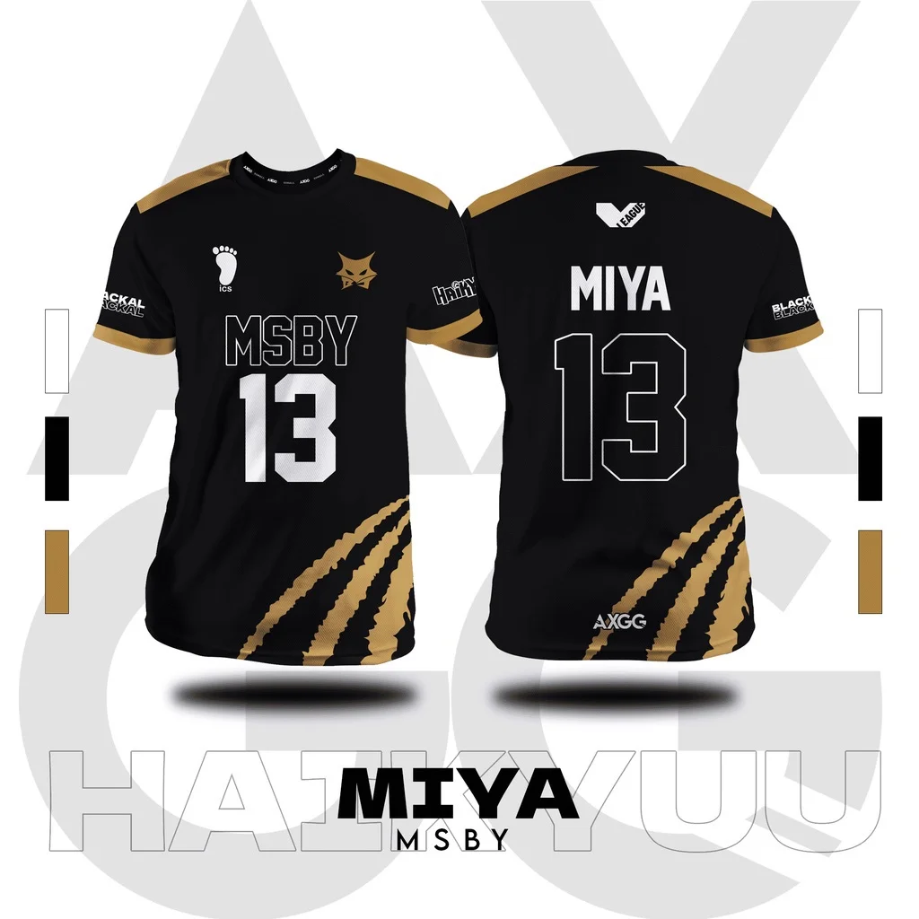 2024 New Summer 3d Printed Men's Haikyuu MSBY 'Anime Jersey Men Women Street Sports Oversized T-Shirt Kids Adults Tops Clothing