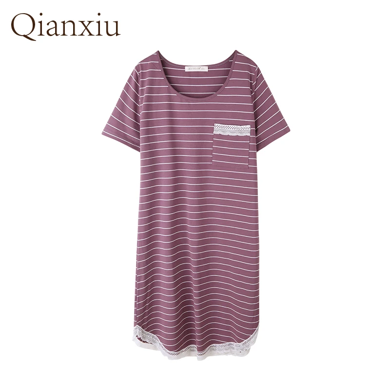 New Summer Comfort Soft Simple And Fashionable Women\'s Home Clothes Pajamas Home Wear Casual Wear Sleeping Dress Nightgown