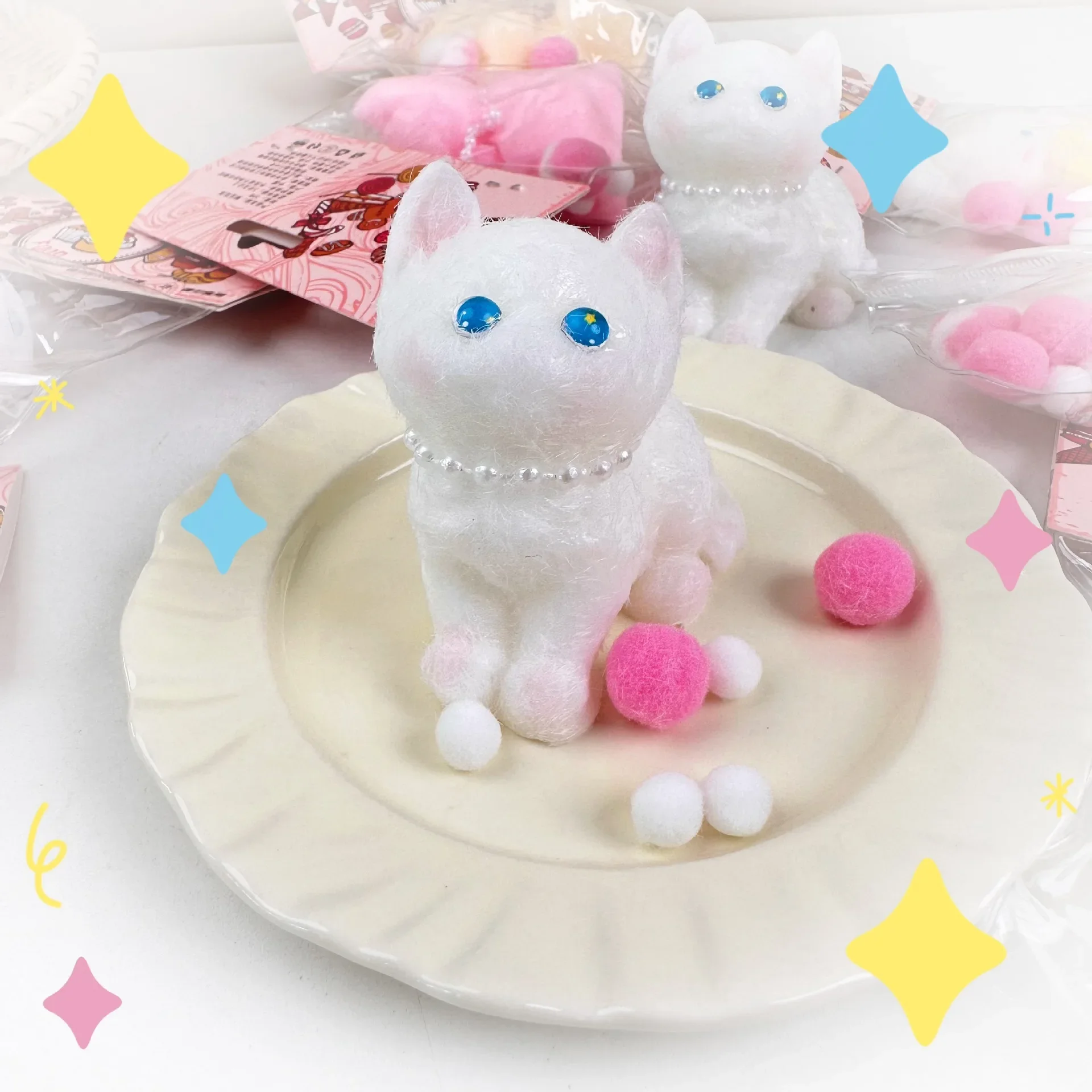 Quetschspielzeug Zappelspielzeug Stressabbau-Spielzeug Squishy Toy Katzenklaue Küken Katze Stressabbau-Spielzeug Simulation Plüschtiere