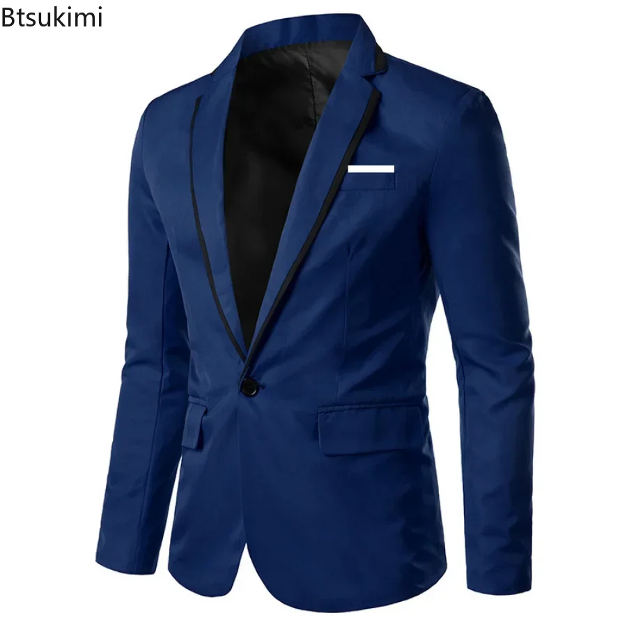 

Plus Size 4XL 5XL Fashion Blazer Suits for Men Wedding Business Party Suits Outwear Coat Male Costume Homme Mens Blazer Suits