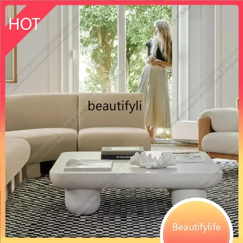 new  Italian Minimalist Coffee Table Art Tea Table Misty Style Square Table Nordic Modern ss 8617