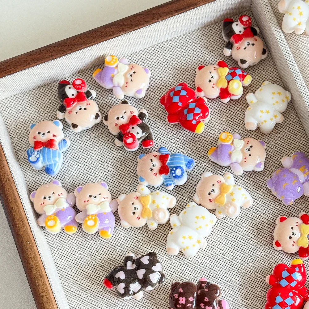 

Cordial Design 100Pcs 21*27MM Jewelry Findings & Components/DIY Fancy Beads/Print Effect/Hand Made/Bear Shape/Acrylic #19246