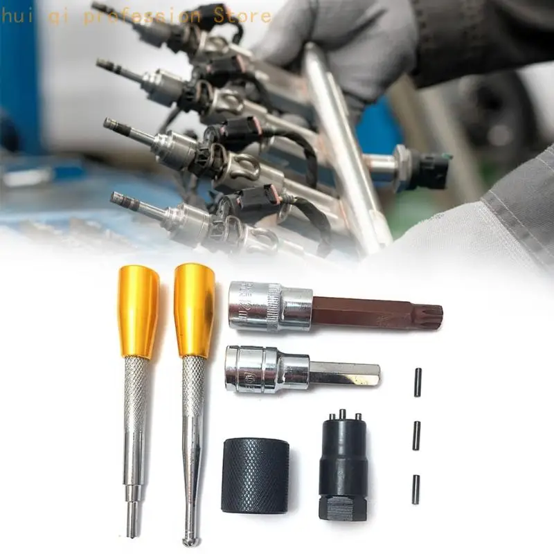 Metallhülsen- und Stangen-Serviceset für die Demontage von Common-Rail-Düsen, Werkstattwartung, Reparatur und Entfernung von – Detail 5