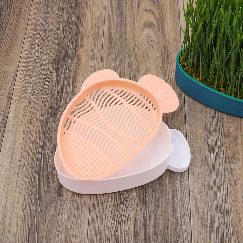 Hierarchical Design Cat Grass Cultivation Cup Reusable Catnip Soilless Growing Container Seed Germination Tray Planting Box