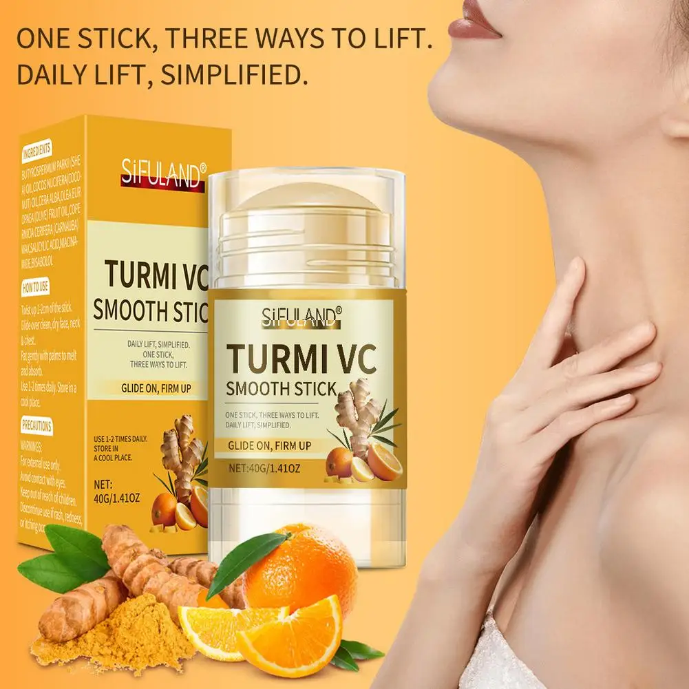 Turmeric/nicotinamide &Vitamin C Neck Facia Care Wrinkle Lines Lifting Whitening Tighten Double Chin Anti-age Rejuvenation Skin