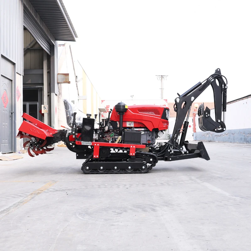 Customized Crawler Rotary Tiller Small Crawler Rotary Tiller with Replaceable Attachments for Multi-Scene Agricultural Operation