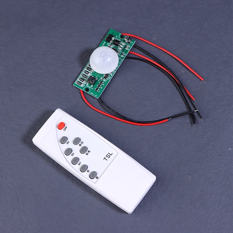 Placa de circuito do sensor com controlador 3.2V 3.7V Controle Remoto PIR Lâmpada de rua integrada solar