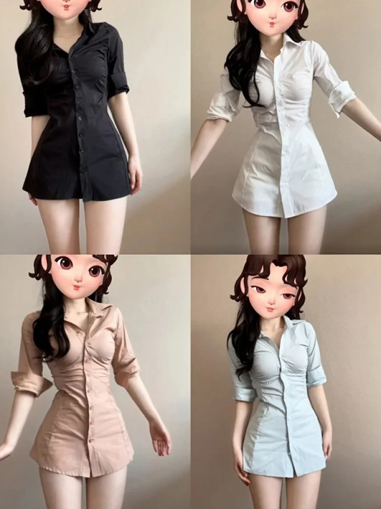 

Sexy loween Costume Doctor Cosplay White orm Angel Pure Desire Maid orm Nurse Suit Polyester Long Sve irt