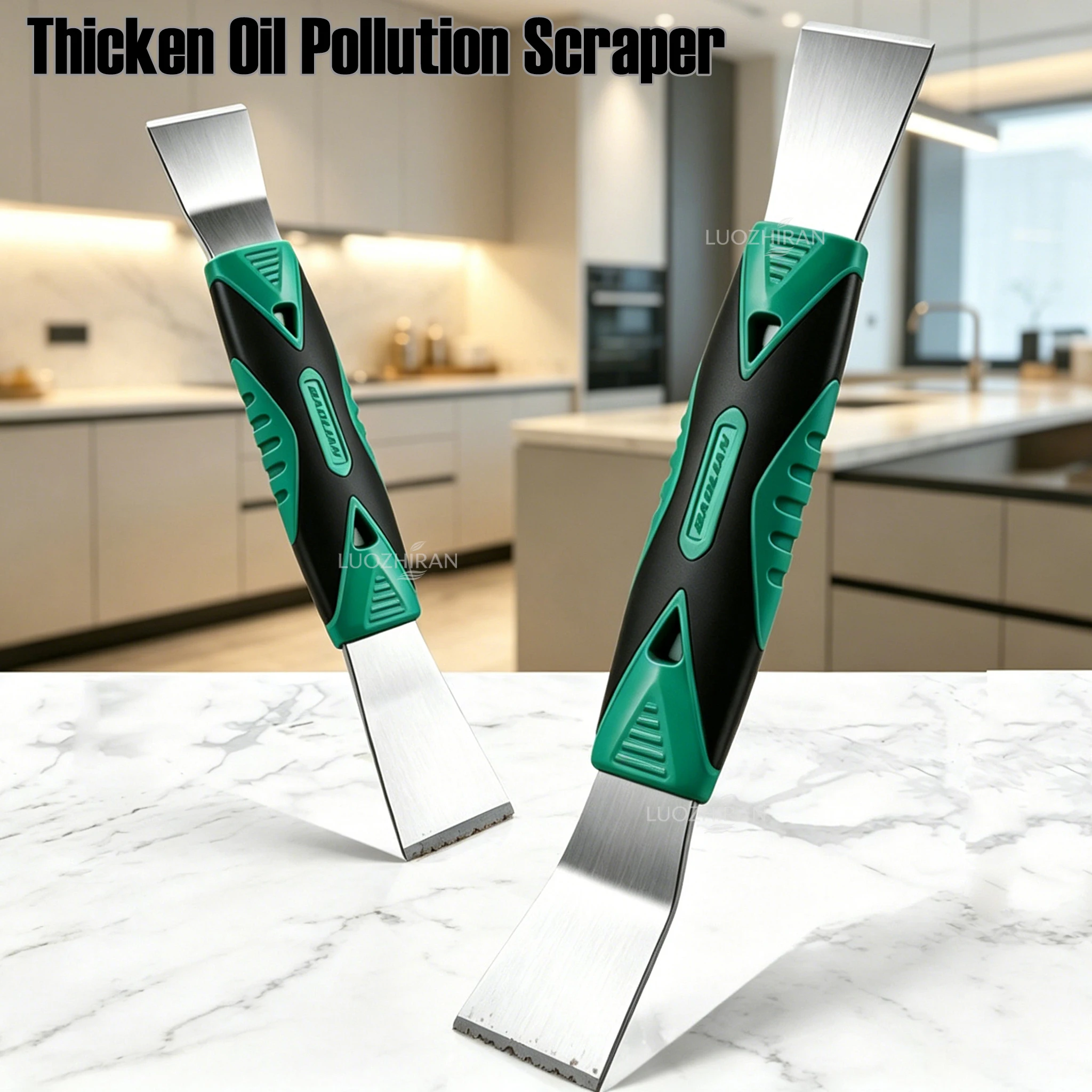 Multi Purpose Cleaning Scraper Putty Knife for Kitchen Clean Tile Adhesive Fridge Defrost Sticker Residue Removal Shovel Blade