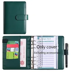 Groene budgetbinder met envelop met ritssluiting, A6 spaarbinder, budgetgeldenvelop, Cash Note Organizer, Besparingsbudgetplan