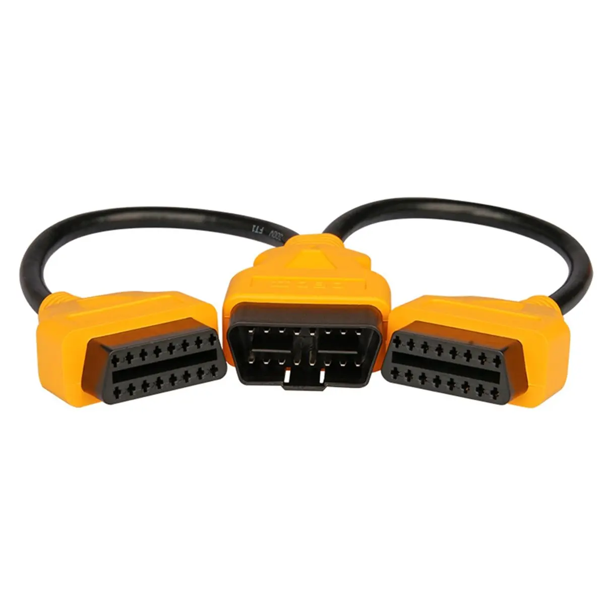 ABQE OBD2 Splitter Cable 1 to 2 Extension Cord - Multi-Function OBDII Diagnostic Adapter for Extended Vehicle Connectivity