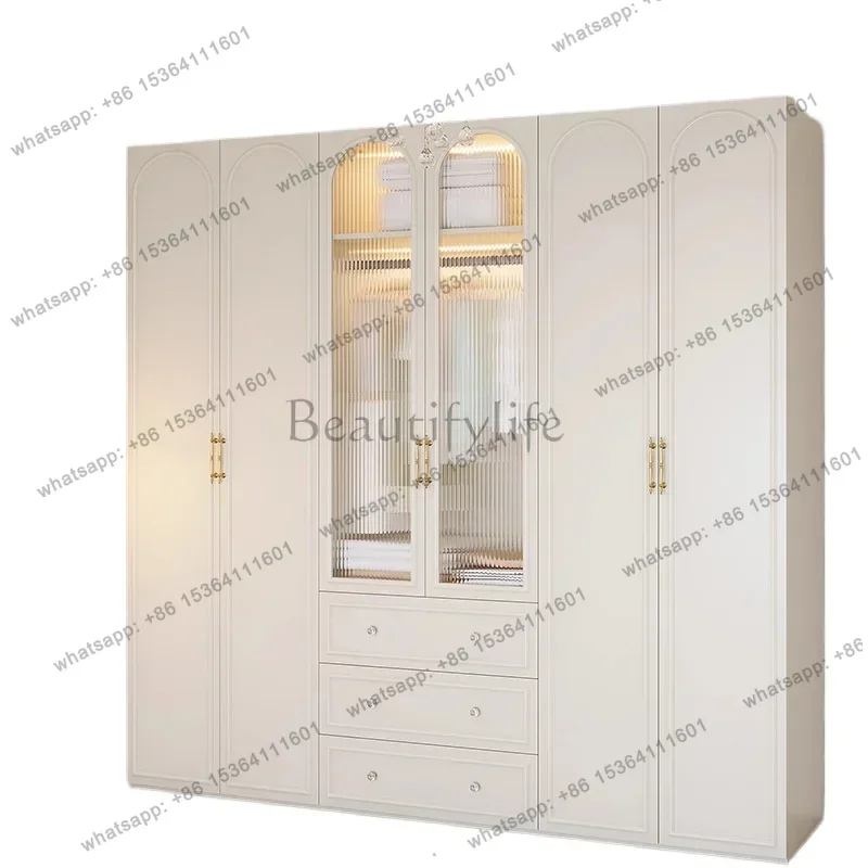 Factory Direct Luxury King Size Wardrobes Girl Clothes Drawers Bedroom Wardrobes Apartment Storage Muebles Para El Hogar Home Fu