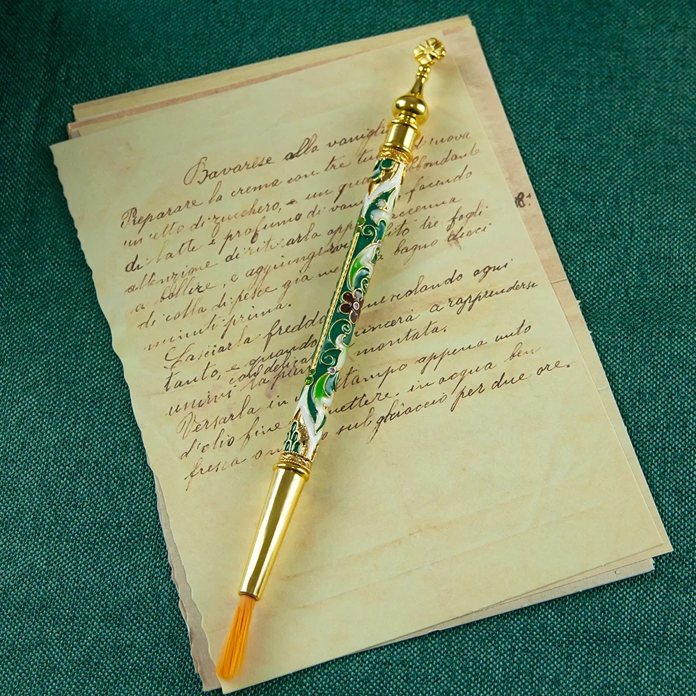 HTISOK 3-teiliges orthodoxes Stiftset, religiöse Schreibutensilien, emailliert und mit goldenen Akzenten verziert, ideal als Geschenk zum Gebet. – Detail 5