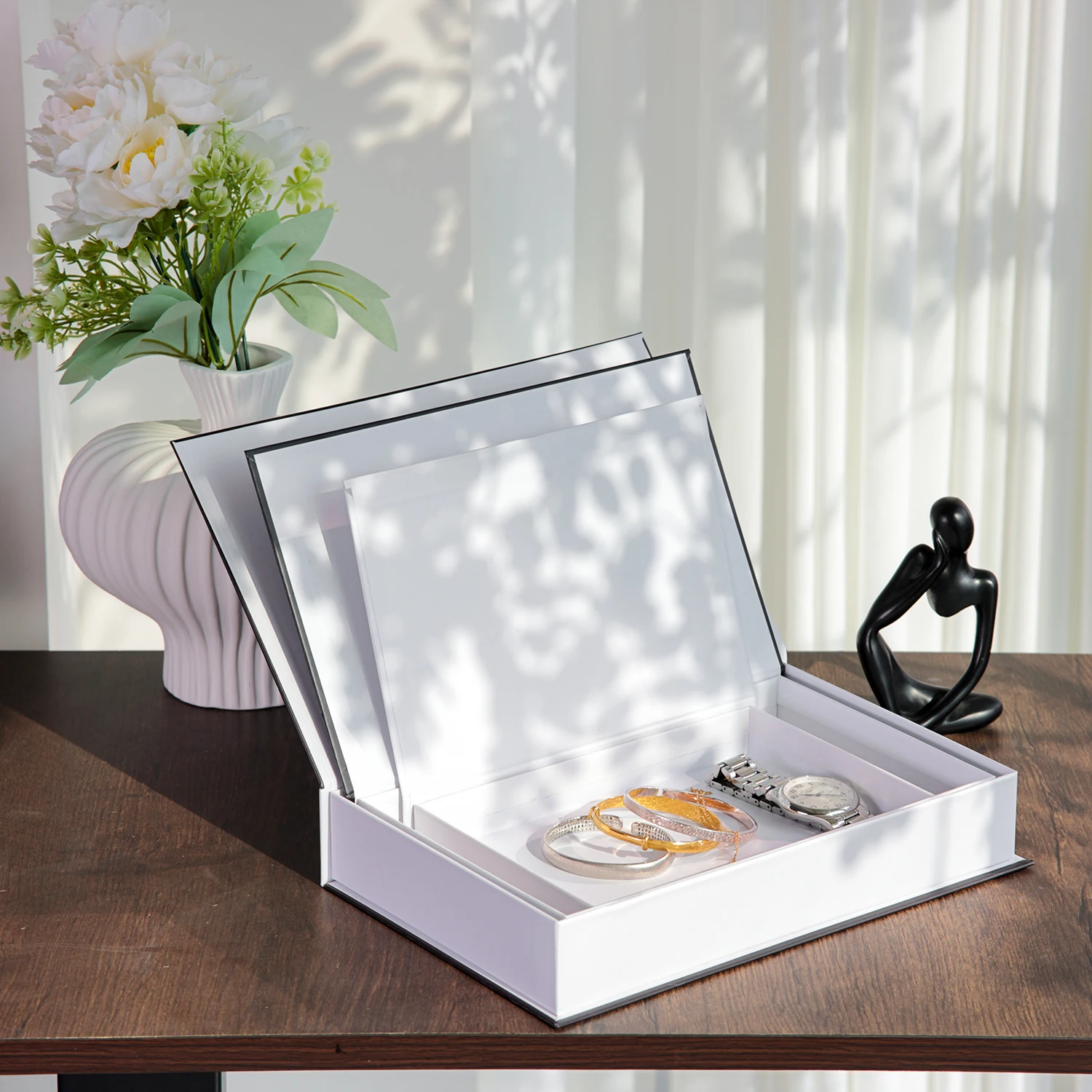 3Pcs Openable Luxury Decoration Fake Books Rich in Layers Set of Fake Books Home Decor Ornaments Cosmetic Room Coffee Table Book