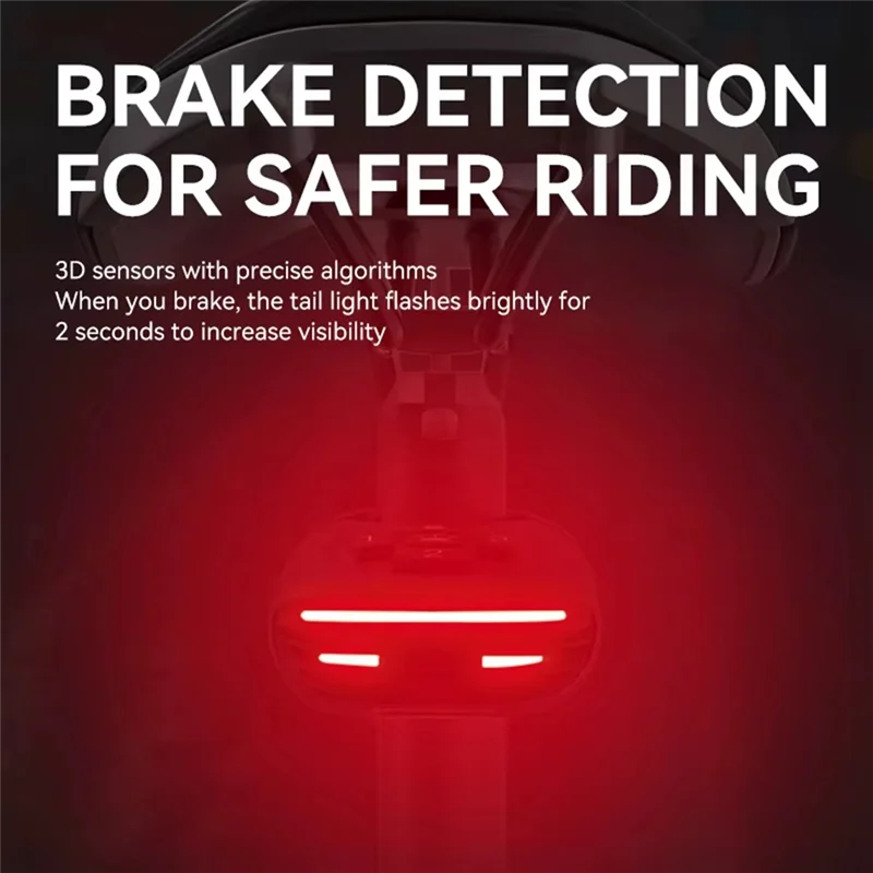 A25P Fahrrad Rücklicht Fahrrad Anti-Diebstahl Alarm Rücklicht 3 In 1 IP65 Wasserdicht One Touch Arming Nacht