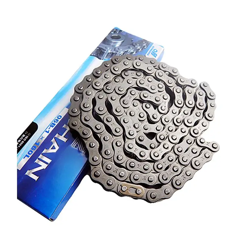 

10B-1 Roller Chain / Chain Links Connector Industrial Transmission Chain Pitch 15.875mm for 10B Sprocket 1.5 Meters