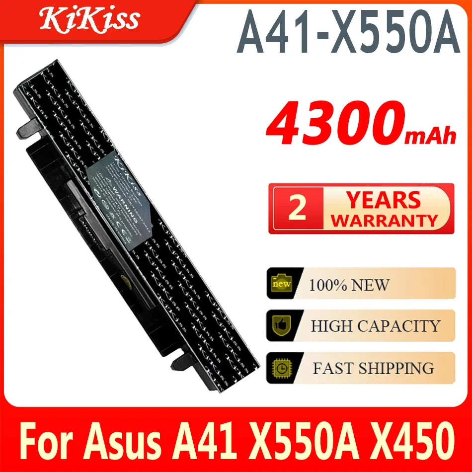 

Аккумулятор KiKiss, 4300 мАч, для Asus A41 X550A X450 X550A X550 X550C X550B X550V X450C X550CA A450 A550 X550L