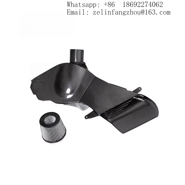 100% Dry Carbon Fiber Cold Air Intake System For Audi S5 B8 EA837 Light Weight High Strength Airspeed Brand