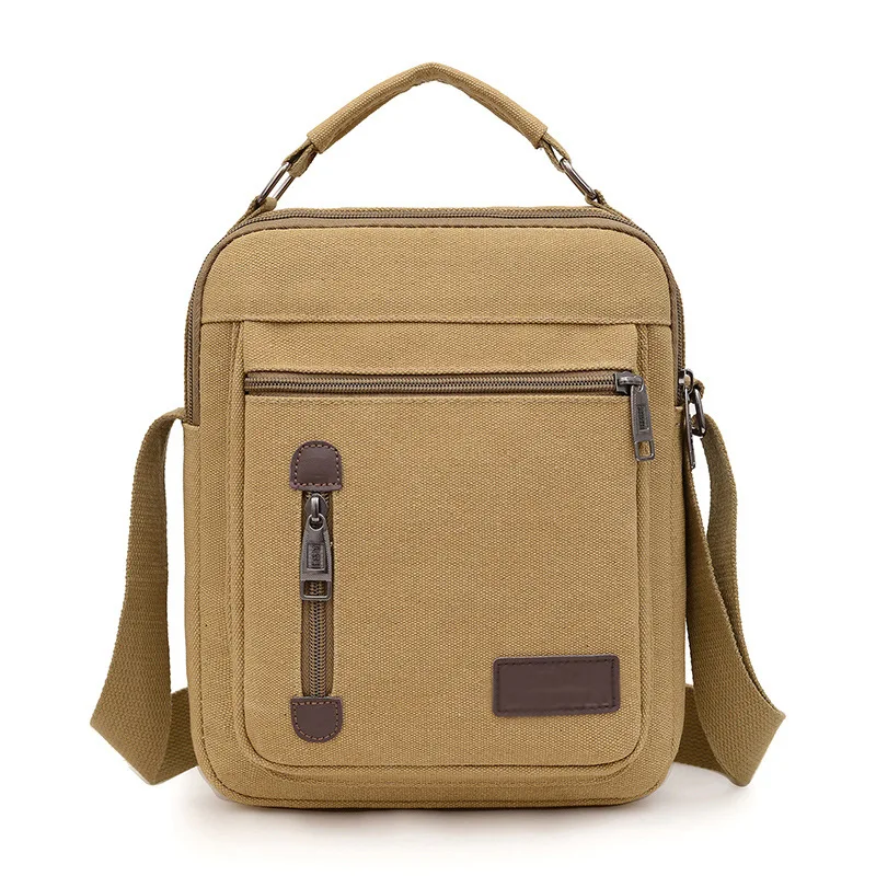 

Men's Single oulder Canvas Bag Vertical Sle Handbag Busin Casual Bapa Retro M Bags Korean Version Crossbody Bag