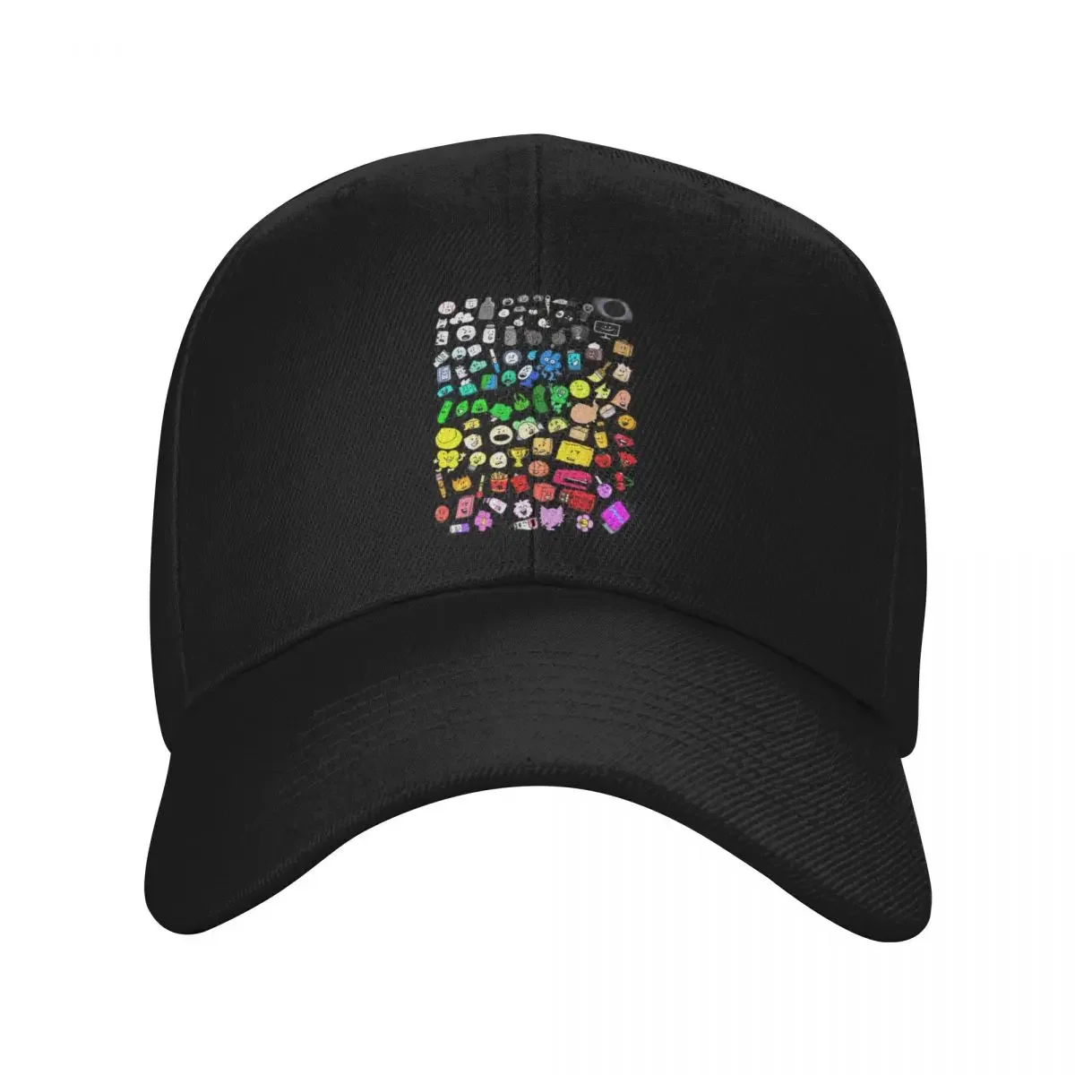

BFDI Inanimate Insanity All Characters (Transparent) Baseball Cap beach hat Streetwear cute Luxury Brand Women's Hats Men's