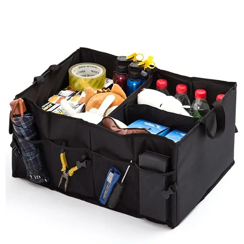 Big Capacity Car Storage Box Car Trunk Organizer Eco-Friendly Super Durable Collapsible Cargo Storage Tool Auto Trucks Trunk Box image 2
