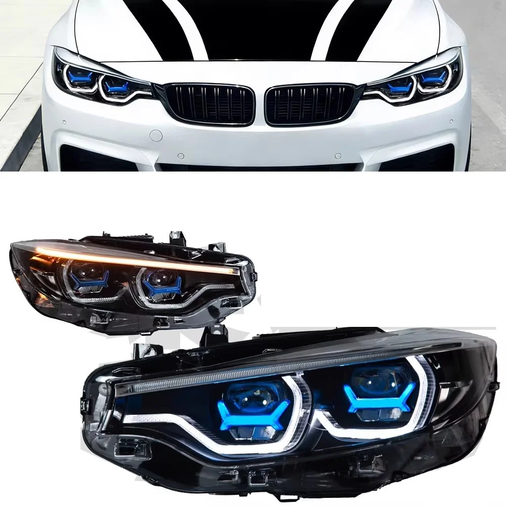 

Светодиодные фары в сборе для BMW серии 4 F32 F33 F36 2013-2019, дневные ходовые огни, указатели поворота ближнего и дальнего света