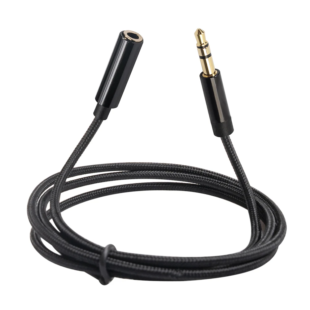 0.5m/1m/1.8m/3m/5m Audio Extension Cable Male to Female Stereo Earphone Aux Cord Extender for Computer Car Earphone Speaker