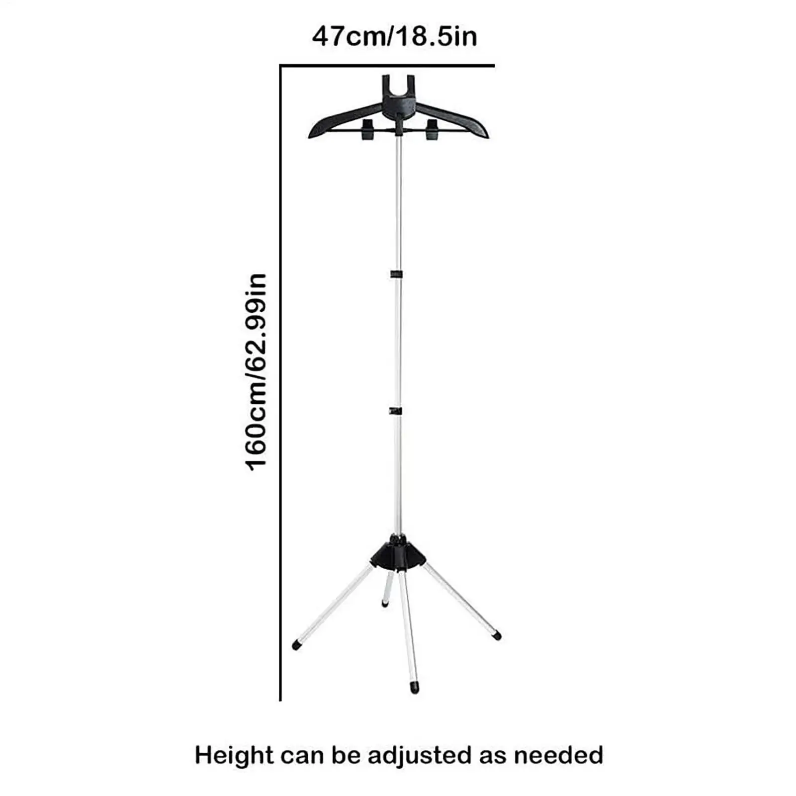 Foldable Adjustable Telescopic Standing Garment Steamer Rack Heavy Duty Hanger for Steaming Drying and Organizing Clothes view 6