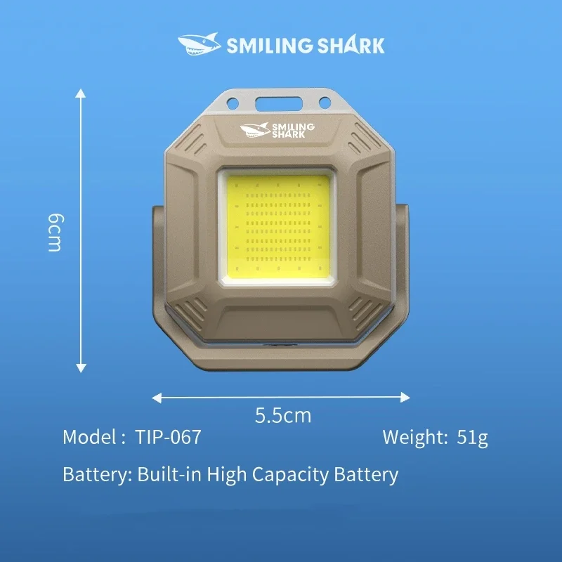 Waterproof COB LED Work Light with Magnetic Base Type-C Rechargeable Flashlight for Car Repair Inspection Emergency Lighting247