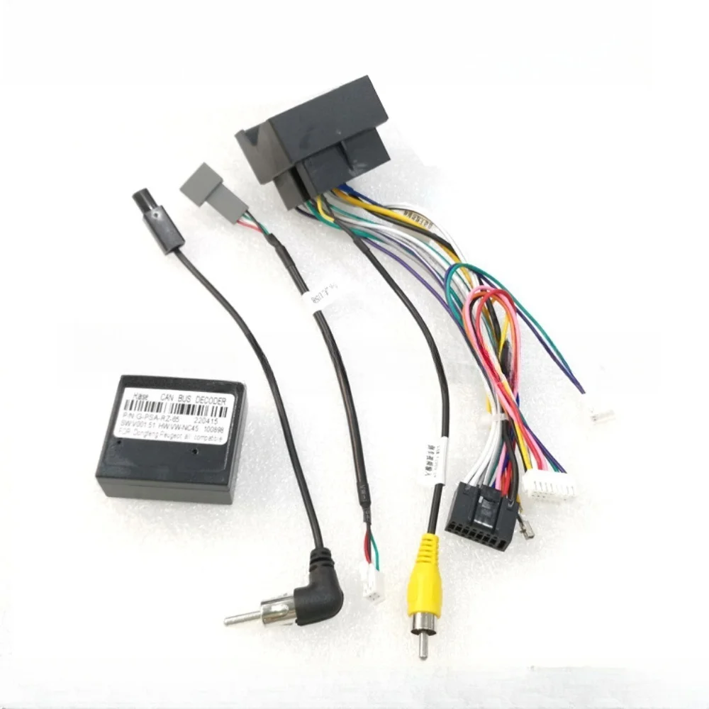 Raise PSA-RZ-65 Canbus  16 Pin Car Stereo Android Harness For Peugeot 307 308/Citroen Berlingo/C4 /C-quatre/C4L / C3 XR /C5/DS6