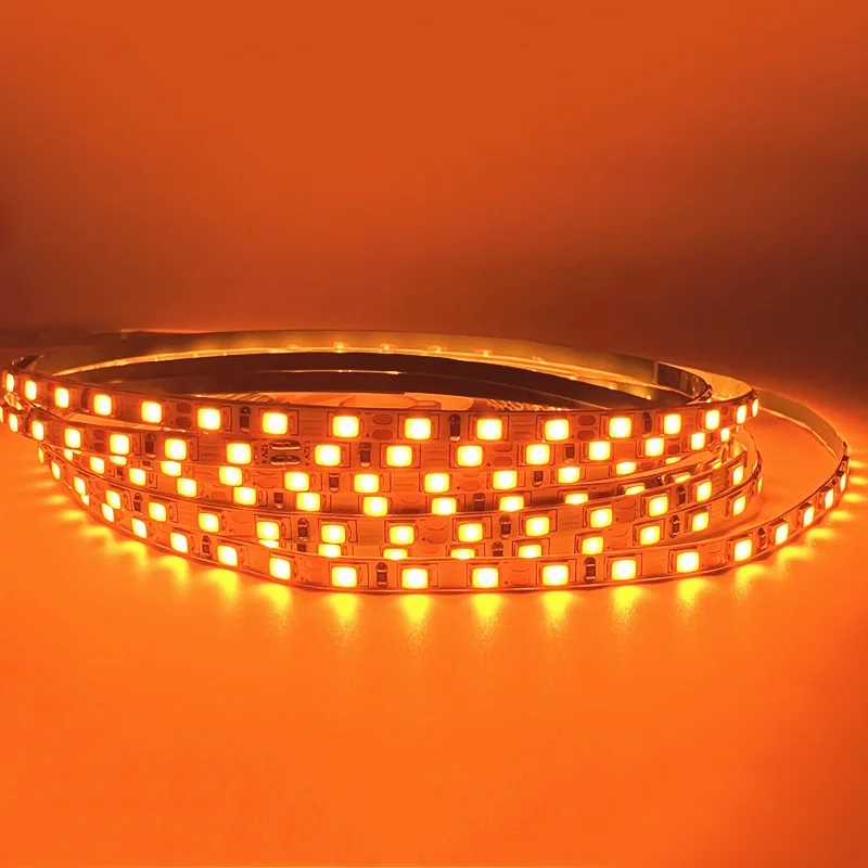 4mm Orange LED Strip Lights DC12V/24V 8mm 10mm 1800k 1900k 240leds/m 120leds/m Soft Flexible Tape Linear Ribbon 5m