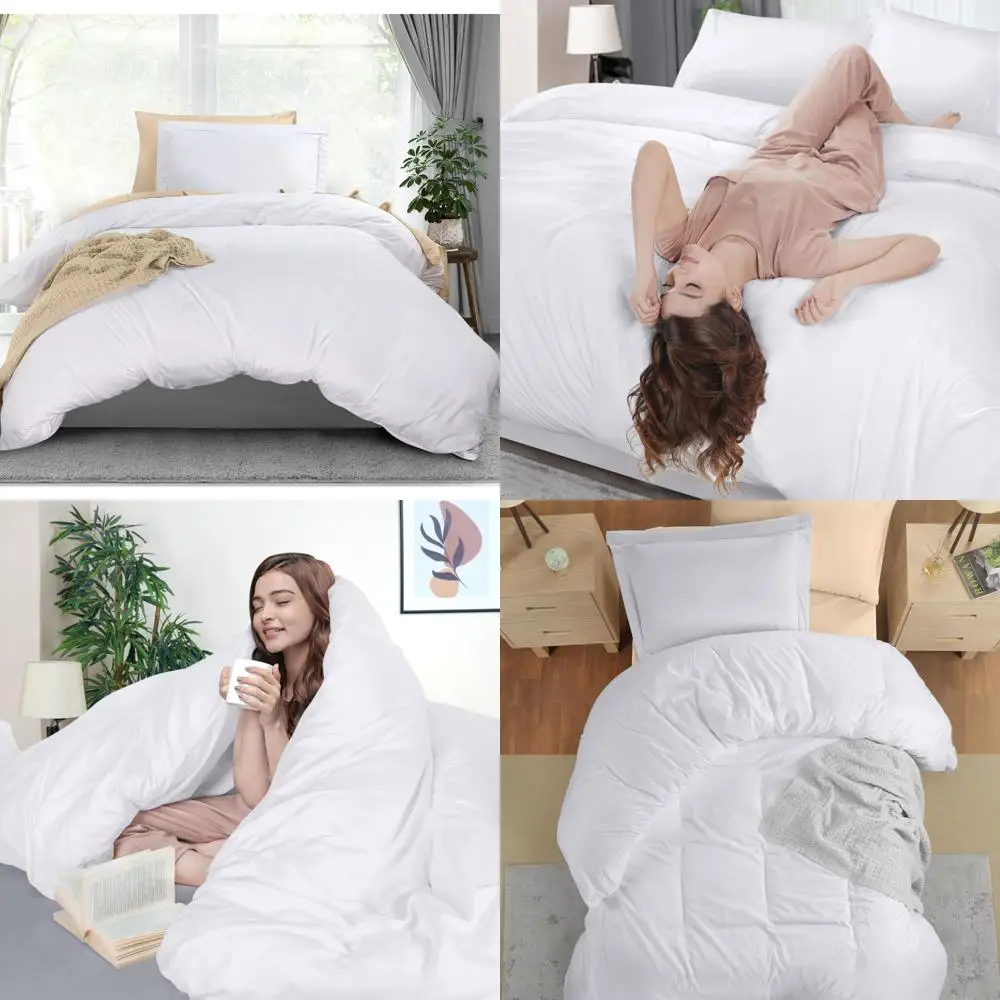 طقم غطاء لحاف مزدوج الحجم مع سحاب - 1 غطاء لحاف 68 × 90 و1 وسادة شام 20 × 26، فراش عالي الجودة للمريح #1