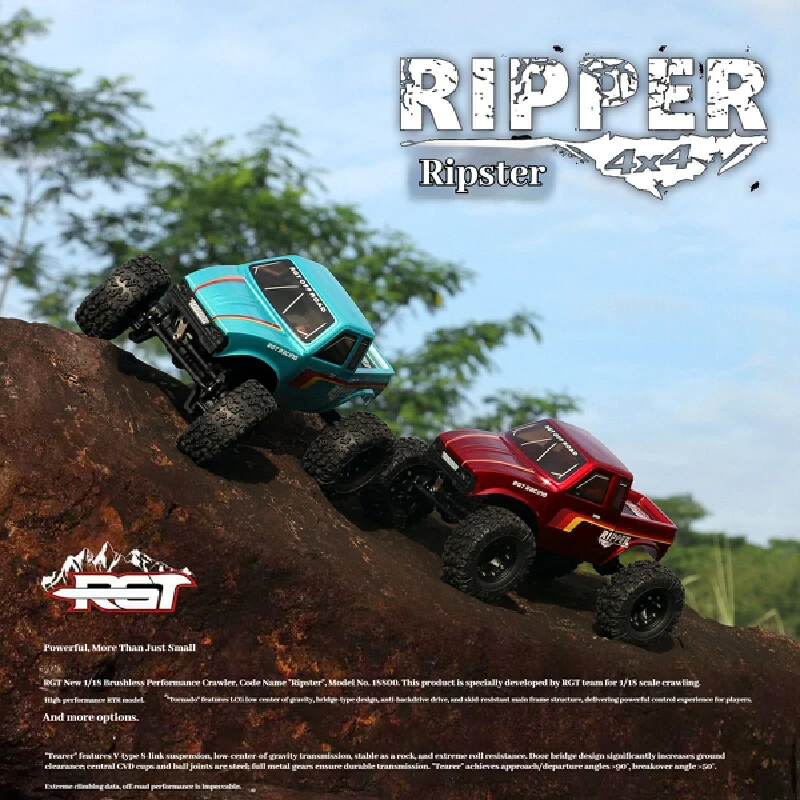Ruitai Rgt 18800 Ripper 1/18 Rc Remote Control Electric Brushless 4wd Dual Speed Climbing Off-Road Vehicle Model Boy Toy Gift