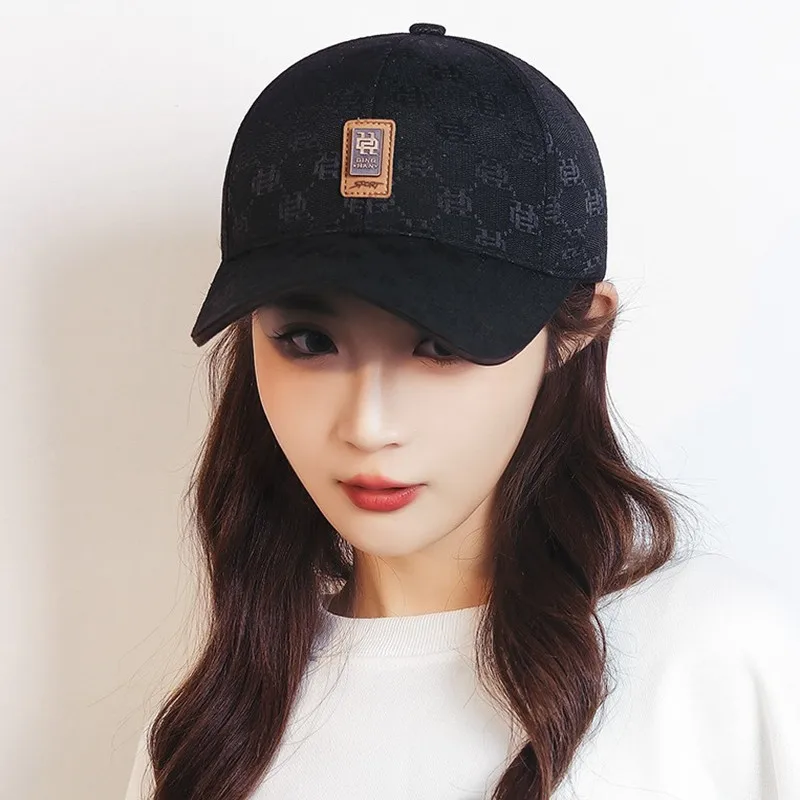 Fashion Letter Label Baseball Caps Women Men Adjustable Workwear Snapback Hats Couple Outdoor Sport Visor Caps