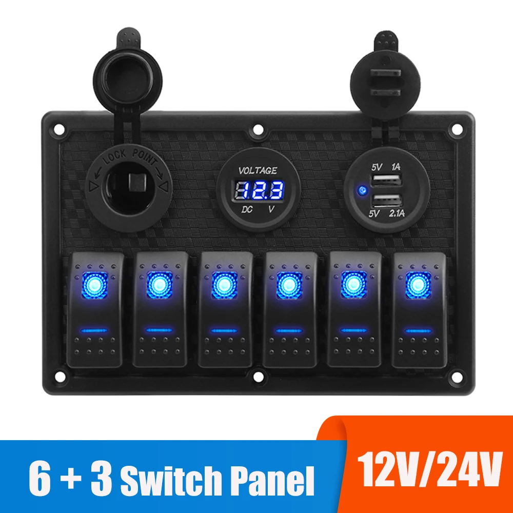 24V 12V 6 Buttons S…