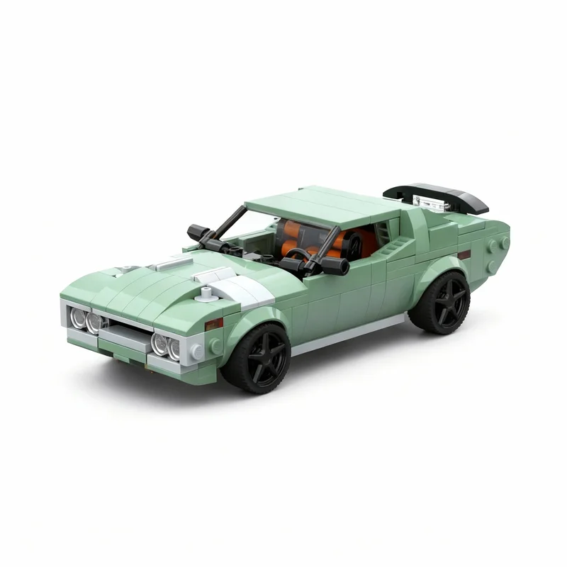 ตัวต่อ MOC 397 ชิ้น รุ่น Plymouth GTX City Champions ของเล่นตัวต่อสร้างสรรค์ DIY ไอเดียของขวัญคริสต์มาส ของเล่นเสริมพัฒนาการ