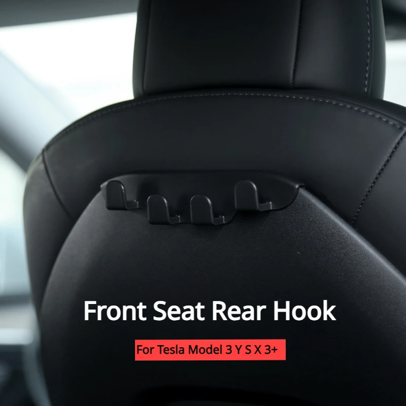 

Seat Backrest Hook for Tesla Model 3 Y S X 3+ 2017-2024 Car Trunk Hook Front Seat Hooks Hanger Phone Holder Hook Car Accessories